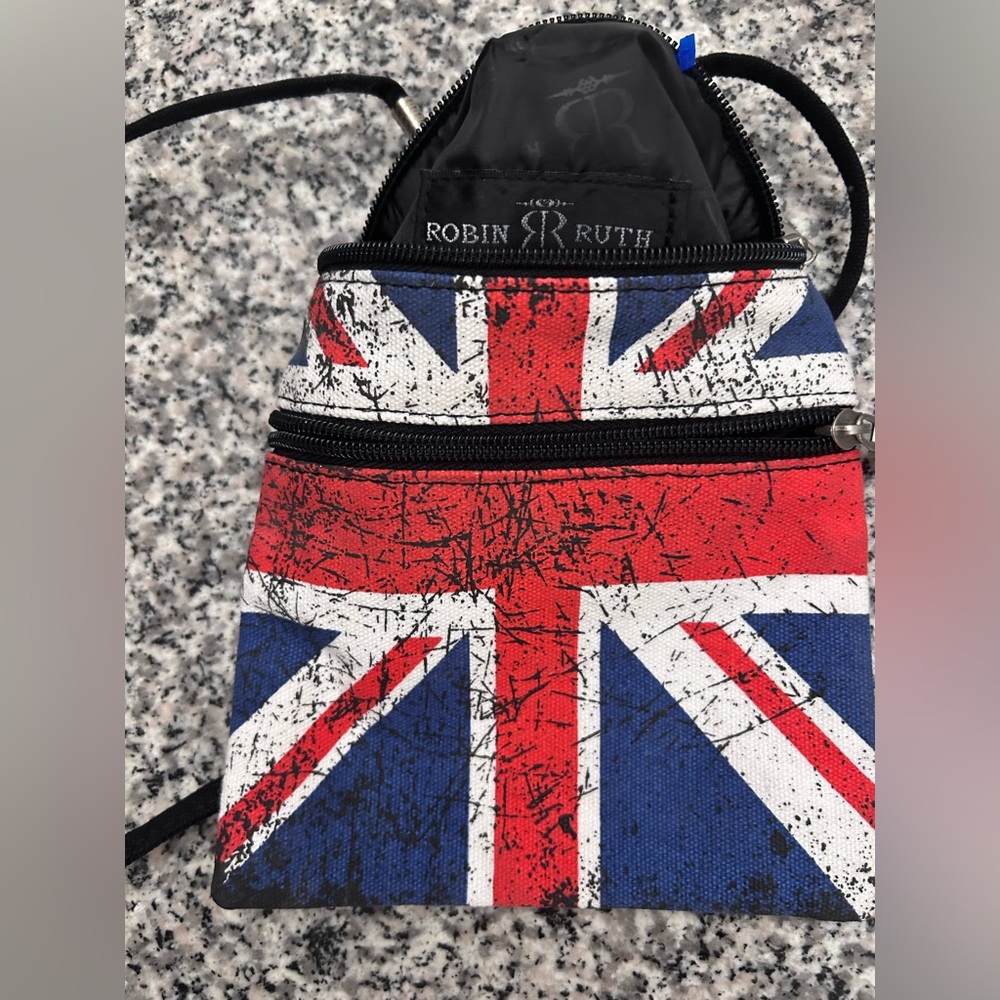 Robin Ruth Union Flag Ynion Jack Jack Crossbody Bag - Red, Blue, White